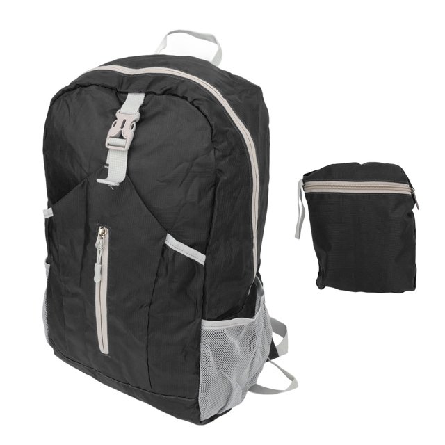 Lightweight Large Capacity Foldable Backpack, Durable Material, Compact & Multi Purpose, Suitable For Outdoor Sports, Travel, Hiking, Camping, 32x15x47cm, Oxford Cloth