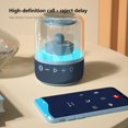 thumbnail image 4 of Portable Bluetooth Speakers with Subwoofer Transparent Colorful Light Effect Luminous Bluetooth Speaker Wireless Glazed Computer Audio Desktop Ornaments Ambient Light Audio, 4 of 6