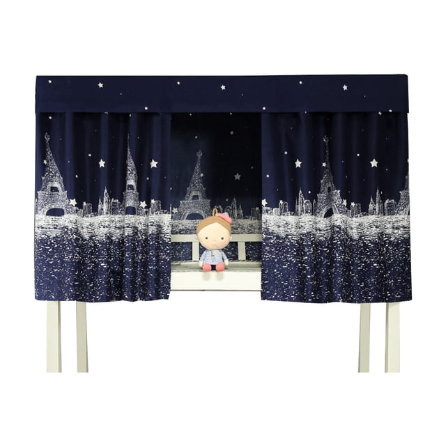 Coofit Ensemble de Rideaux pour Lit Superposé, Antipoussière, pour Lit Simple, Auvent de Lit, Rideau en Tissu Occultant