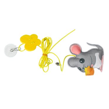 <p>Jouet Taquine-Chat de Porte, Corde Élastique Rétractable Attrayante Sécuritaire Crochet Adhésif Jouet Interactif pour Chaton de Porte pour Intérieur</p>