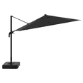 thumbnail image 3 of HOMETRENDS 11 ft. Round Offset Patio Umbrella with LED lights & Base, Meteorite, 3 of 10