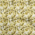 thumbnail image 1 of oneOone Silk Tabby Yellow Fabric Abstract Sewing Material Print Fabric By The Yard 42 Inch Wide, 1 of 4