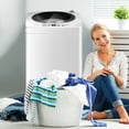 thumbnail image 3 of Portable Compact Full-Automatic Laundry Wash Machine Washer Spinner W/ Drain Pump 7.7 lbs Load Capacity, 3 of 10