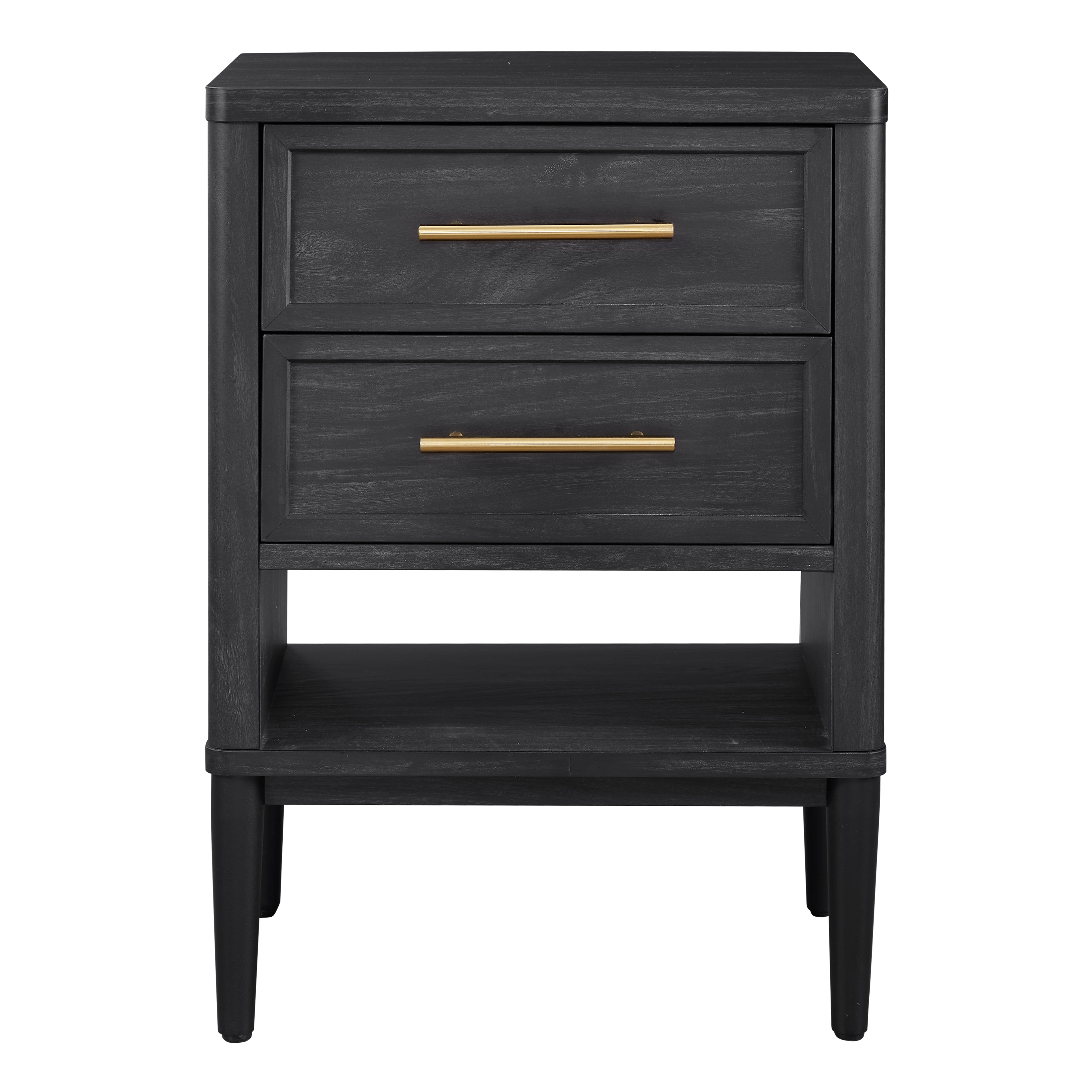 Better Homes & Gardens Oaklee Nightstand, Charcoal Finish