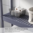 thumbnail image 4 of SONGMICS Over-The-Toilet Storage Bathroom Organizer Toilet Rack with Adjustable Shelf, Gray UBTS001G01, 4 of 5