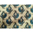 thumbnail image 4 of oneOone Cotton Poplin Light Yellow Fabric Bird Block Craft Projects Decor Fabric Printed By The Yard 42 Inch Wide, 4 of 4