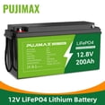 thumbnail image 1 of BMS 200Ah 2560Wh 12V Cycle Solar Golf For LiFePO4 RV Battery Cart Deep Built-in, 1 of 10