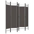 thumbnail image 2 of vidaXL 5-Panel Room Divider Anthracite 200x180 cm, 2 of 4