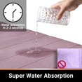 thumbnail image 3 of ORUYROP Memory Foam Bath Mat Rug, 24 x 17 Inches, Comfortable, Soft, Super Water Absorption, Machine Wash, Non-Slip, Thick, Easier to Dry for Bathroom Floor Rugs, Mauve, 3 of 7