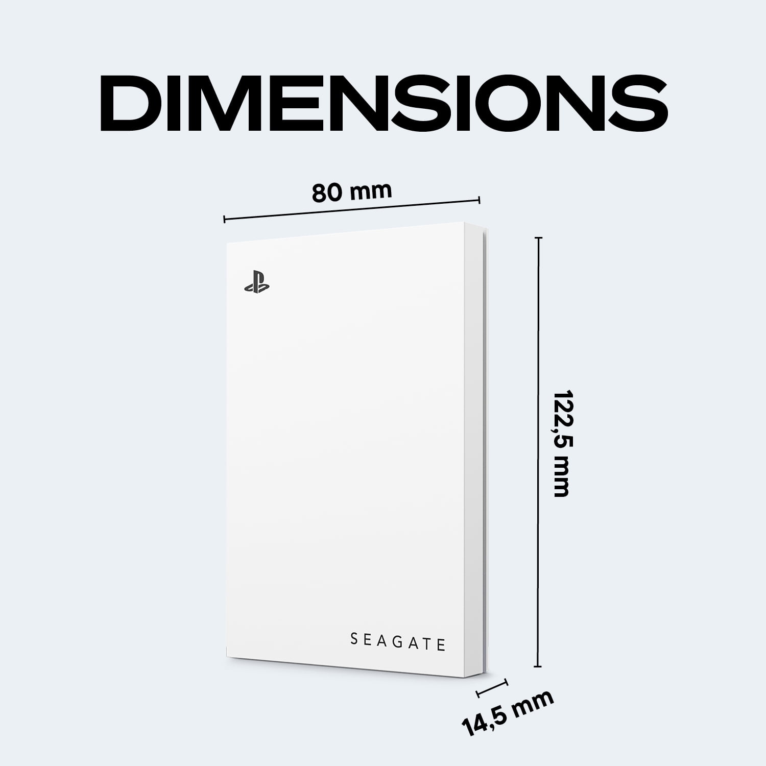 Seagate Game Drive for PS5 2 TB External HDD - USB 3.0, Officially Licensed, Blue LED (STLV2000302)