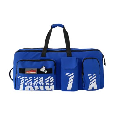 Almencla Sac de Badminton Sac à Main pour Raquette de Badminton Sac de Transport pour Raquette Sac de Gym Portable Bleu