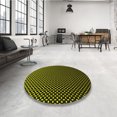 thumbnail image 4 of Ahgly Company Tapis d'Intérieur Lavable à la Machine, Carré, Transitionnel, Vert Pistache, Tapis de Zone, 8 Pieds Carré, 4 of 7
