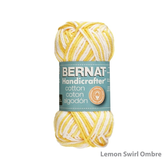 Bernat® Handicrafter® Ombre Yarn, Cotton #4 Medium, 1.5oz/42.5g, 68 Yards