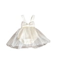 thumbnail image 4 of Jupe d'Été pour Filles de Moins de 10 Ans, Nouvelle Robe Sans Manches à Volants en Dentelle, Broderie Col Rond, Nœud Princesse en Maille, Mode Décontractée, Tenue de Fête, Matériau Respirant, Entretien Facile, Style Tendance pour Jeunes, 4 of 7