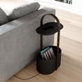 thumbnail image 4 of Umbra Bellwood Storage Table,Black/Walnut, 4 of 9