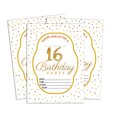 thumbnail image 1 of Darling Souvenir White Birthday Invitation Card Printable Fill or Write In Blank Invites Party Supplies Pack Of 28 5 x 7 Inches, 1 of 5