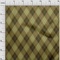 thumbnail image 3 of oneOone Polyester Spandex Dark Olive Green Fabric Check Sewing Material Print Fabric By The Yard 56 Inch Wide, 3 of 4