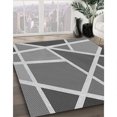 thumbnail image 3 of Ahgly Tapis d'Intérieur Lavable en Machine Carré Gris Nuage Gris, 8 Pieds Carré, 3 of 7