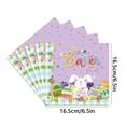 thumbnail image 2 of EGNMCR Easter Party Tablecloth Spring Bunny Eggs Party Supplies Disposable Paper disposable tableware, 2 of 2