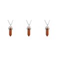 thumbnail image 2 of QualitChoice Hexagon Column Charm Exquisite Women Men Making Findings Handmade Anniversary Hanging Pendants Colorful Crystal Red Sand Color 3Set, 2 of 6