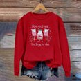 thumbnail image 4 of Penkiiy Chandails en Molleton de la Saint-Valentin pour Femmes - Mignon Chandail en Molleton de la Saint-Valentin Décontracté Cœur Pull Grahic TG Rouge, 4 of 8