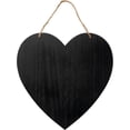 thumbnail image 1 of Plaid Unfinished Wood Chalkboard Heart Plaque, 11.9” x 12”, 1 of 5