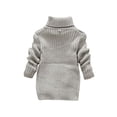 thumbnail image 4 of 2025 Cardigan d'Hiver pour Tout-Petits Garçons Filles Enfants Fille Chandail Cardigan Tricoté Uni Chandail Col Roulé Haut Tricoté Chandails Extensibles pour Filles Chemise pour, 4 of 9