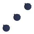 thumbnail image 3 of relayinert 1/2/3/5 Confort et Durabilité des Chaises Coussin Rond Doux et Confortable Bleu Foncé 3 Pcs, 3 of 6