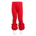 thumbnail image 2 of WEAIXIMIUNG Girls Sweatpants Size 6X Toddler Baby Girls Leggings Ribbed Lace Trim Footless Ruffle Tight Stocking Bottom Pants, 2 of 3