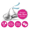 thumbnail image 1 of Darling Souvenir Candy&nbsp;Chocolate Labels Twins Sisters Custom Stickers 190 Pcs-Magenta, 1 of 2