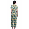 thumbnail image 4 of Moomaya Ensemble de Pyjama à Manches Courtes Imprimé pour Femmes Chemise de Nuit Boutonnée Imprimée, 4 of 6