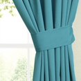 thumbnail image 2 of Blazing Needles Twill Drapery Panel (Set of 2), 63" by 52", Aqua Blue, 2 of 2