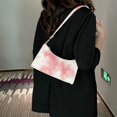 thumbnail image 3 of FeiraDeVaidade New Fashion Smudged Gradient Color Underarm Small Square Bag Texture Hand-Held Shoulder Bag, 3 of 6