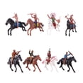 thumbnail image 2 of Esquirla Set of 8 Western Cowboy Figures Horse Riding Playset Indian Model Action Figures, 2 of 8