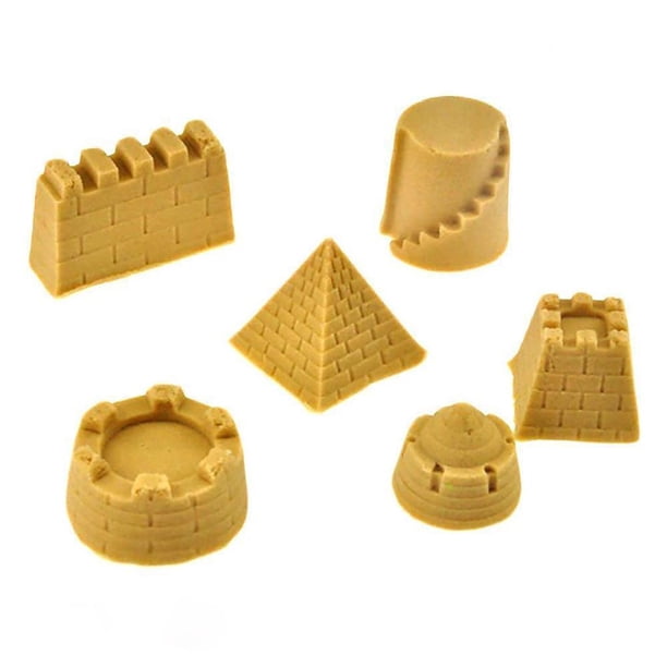 lionlar 6 Mini Moules de Château de Sable Pyramide de Construction Château de Sable Plage Jouet de Jeu pour Enfant Cadeau