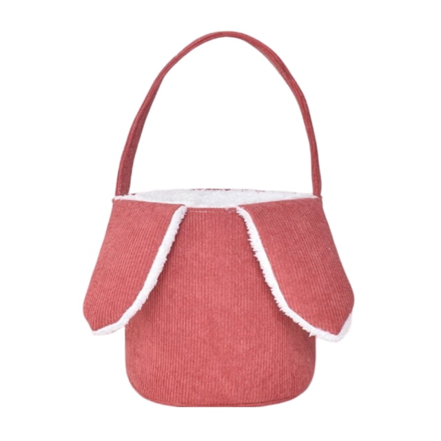 Porte-jouets de Rangement Mignon Lapin de Pâques avec Oreilles de Lapin pour Enfants Rangement Textile de Maison