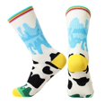 thumbnail image 1 of jinwen Colorful Patterned Crew Socks Novelty Casual Fashionable Dress Socks for Cycling Pattern 3 M-L, 1 of 8