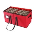 thumbnail image 2 of pitrice Christmas Ornament Storage Box Hold up to Balls Organizer Desktop 128 Pouch, 2 of 6