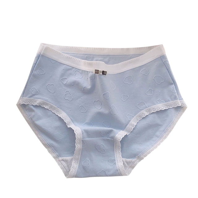 Ultra-Soft Cotton Imitation Girls Underwear - Breathable Mid Rise Hypoallergenic Panties (3-15Y)