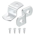 thumbnail image 1 of Uxcell 25Pcs 3/8" Offset Canvas Clip, Picture Framing Mirror Clip with 2 Hole, Silver, 1 of 5