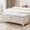Beige, variant on Velmero Queen Size Upholstered Storage Bed with Hydraulic Lift & Easy Assembly - No Box Spring Required,Beige