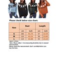 thumbnail image 2 of LUXUR Chandail d'Hiver Chaud pour Femmes, Ample, pour Festival, Orange m, 2 of 3