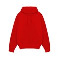thumbnail image 2 of Innerwin Chandails à Capuche à Cordon pour Hommes Automne Couleur Unie Épais Chandail à Capuche Grand Rouge m, 2 of 3