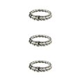 thumbnail image 1 of Thinsony Distinctive Gothic Punk Dragon Scale Bangle 48 inches Cool and Contemporary Steel 8.26 Inch 3Set, 1 of 6
