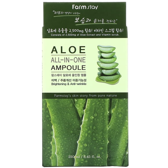 Farmstay , Ampoule Tout-en-un, Aloès, 8,45 fl oz (250 ml)