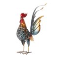 thumbnail image 2 of Rooster Ornament, Decorative Carved Rooster Statue Hollow Detachable Tail High Temperature Baking Process Wide Application  For Garden For Indoor, 2 of 8