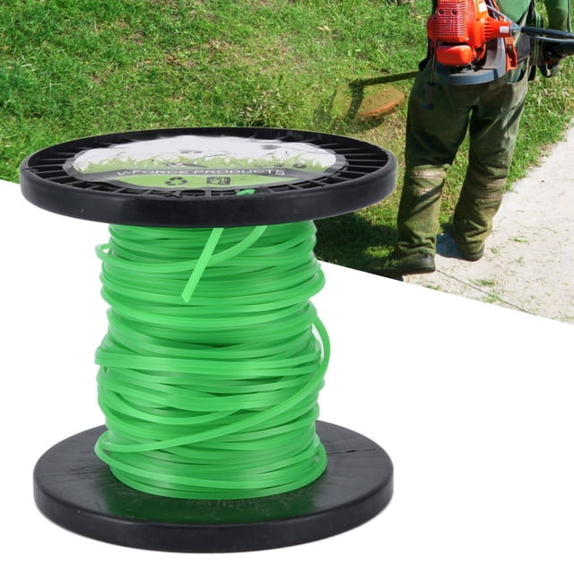 Weedeater String, 2.0mm 30m Long Square High Efficiency Trimmer Line Replacement for String Trimmer Weed Trimmer Green