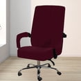 thumbnail image 1 of Ruiboury Soft And Comfortable Velvet Office Chair Cover For Home Easy To Install Grey XL, 1 of 6