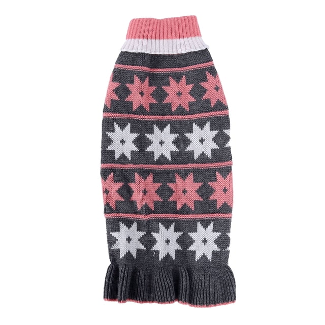 Agiferg Popular Fashion Pet Winter Warm Sweater Interval Color Pet Clothes Pet Sweater