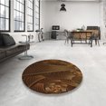 thumbnail image 4 of Ahgly Company Machine Washable Indoor Rectangle Transitional Mahogany Brown Area Rugs, 4' x 6', 4 of 7